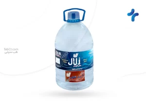 آب مقطر زلال 3 بار تقطیر 5 لیتری