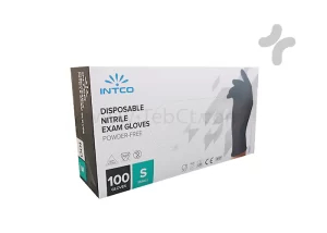 دستکش نیتریل مشکی اینتکو