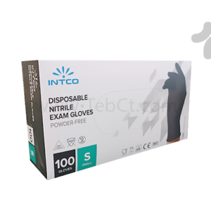 دستکش نیتریل مشکی اینتکو