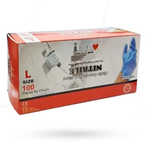 دستکش نیتریل آبی سورنا